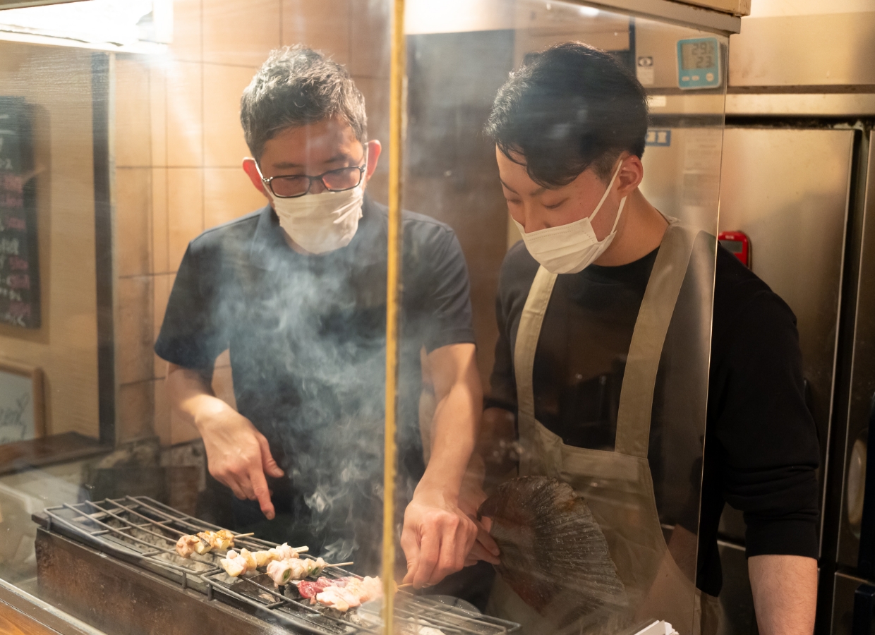 実際の店舗で受講